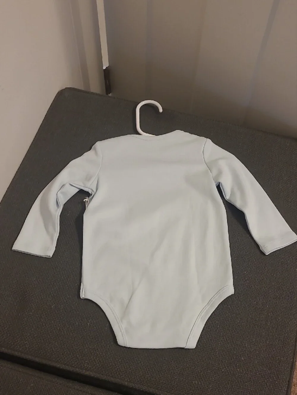 Ralph Lauren Light Blue Long-Sleeve Baby One-Piece Bodysuit